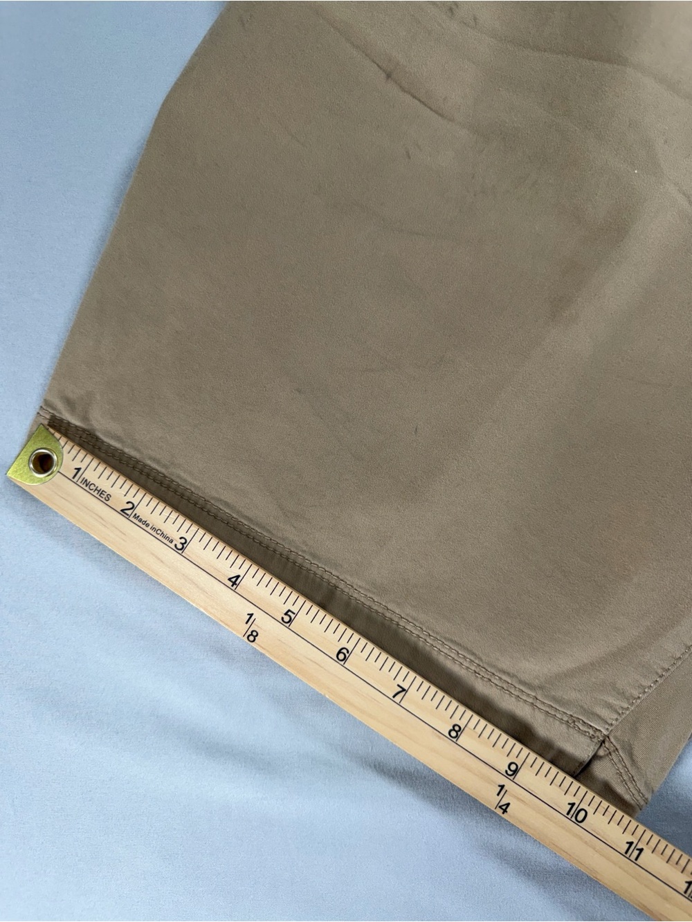 Michael Kors Mens Chino Shorts Size 38 Tan Khaki Flat Front Stretch #1032 - Picture 7 of 10